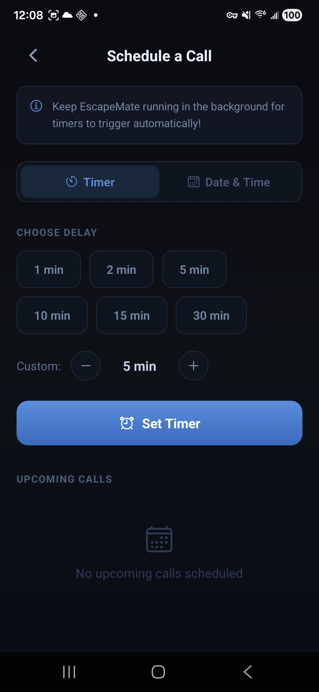 EscapeMate - Schedule Timer