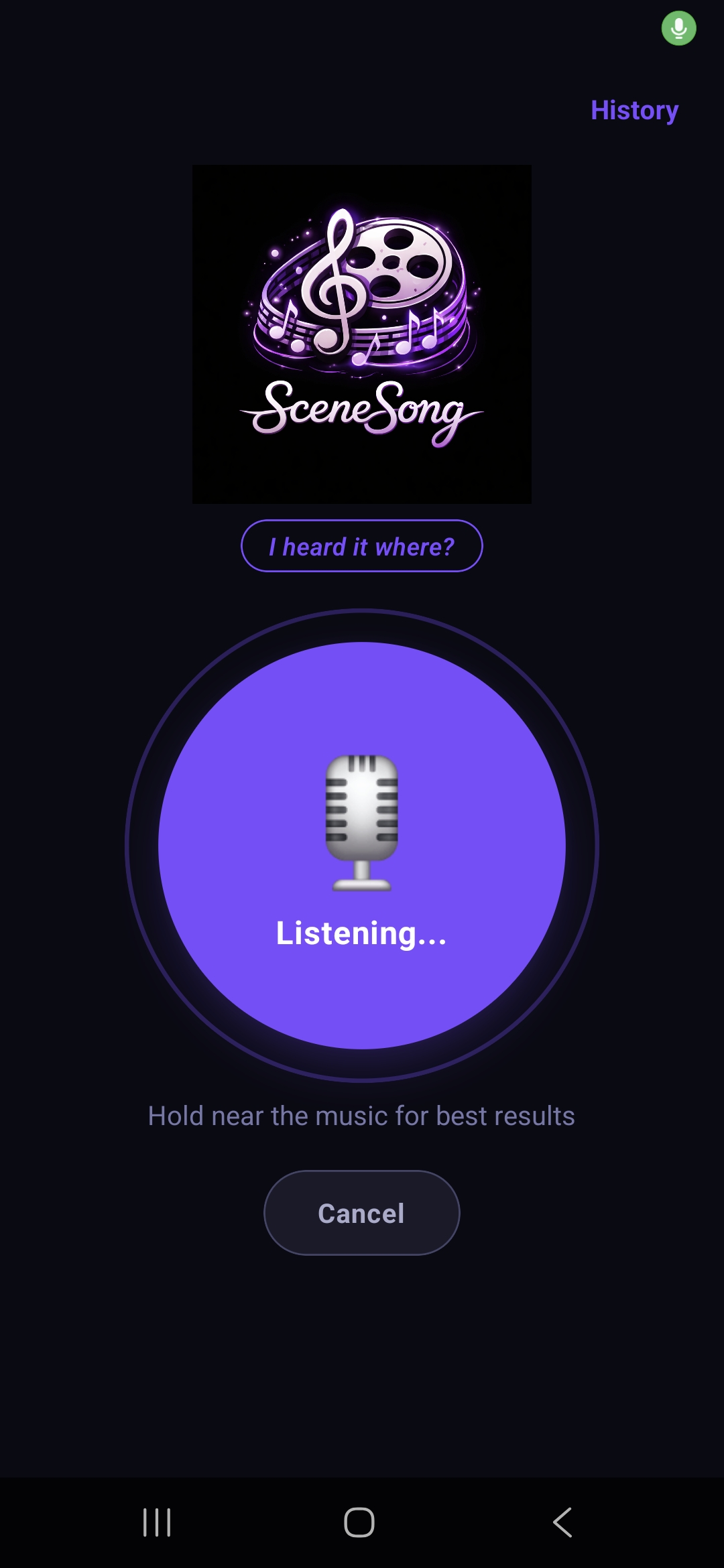 SceneSong - Listening